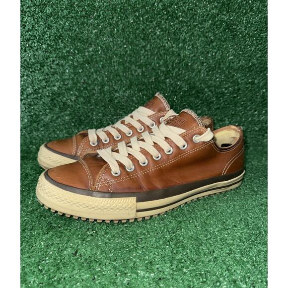 Converse All Star CT Mens Size 10 Leather Low Top Casual Shoes Sneakers 126814C - Picture 4 of 11